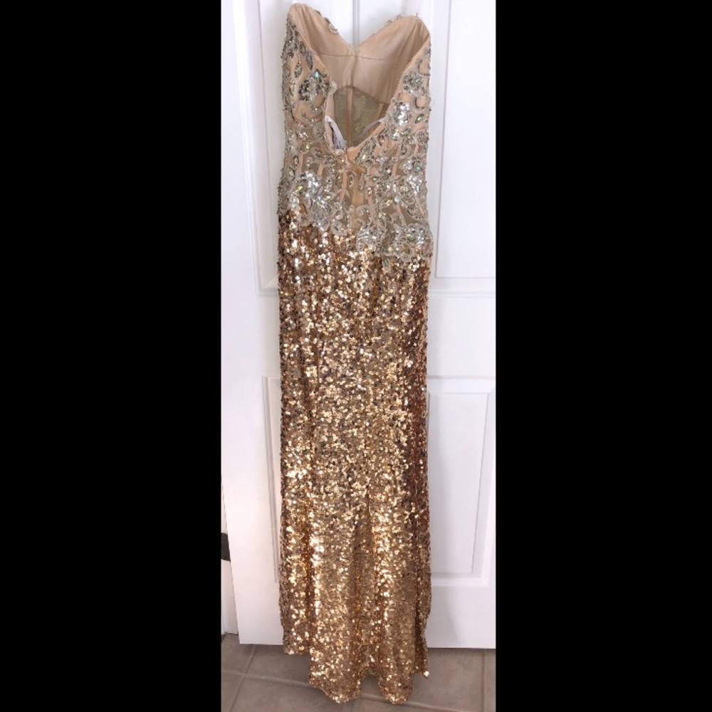 Gold Prom Dress - Picture 2 of 11